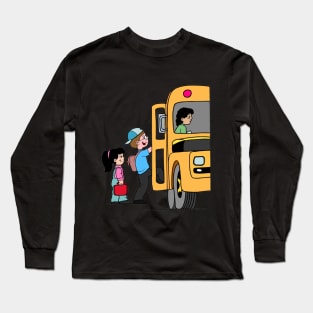 School Bus Design Long Sleeve T-Shirt